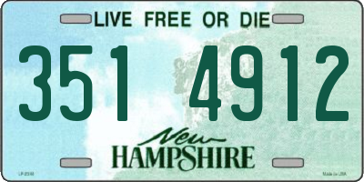 NH license plate 3514912