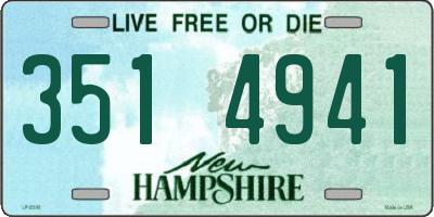 NH license plate 3514941