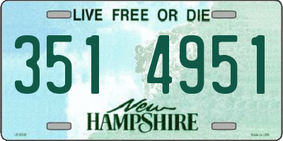 NH license plate 3514951