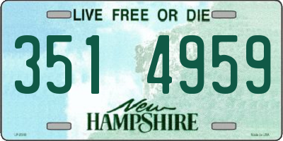 NH license plate 3514959
