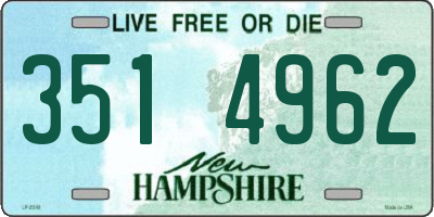NH license plate 3514962