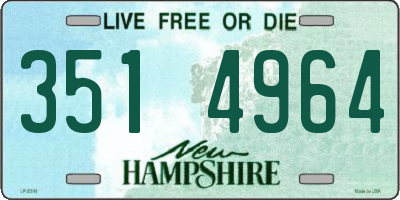 NH license plate 3514964