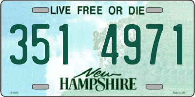 NH license plate 3514971