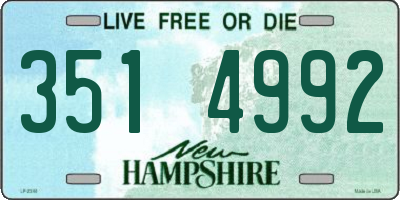 NH license plate 3514992