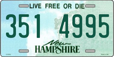 NH license plate 3514995