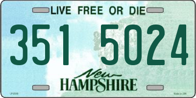 NH license plate 3515024