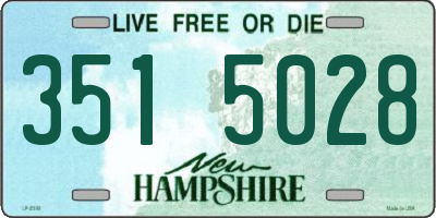 NH license plate 3515028