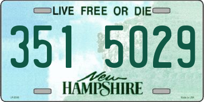 NH license plate 3515029