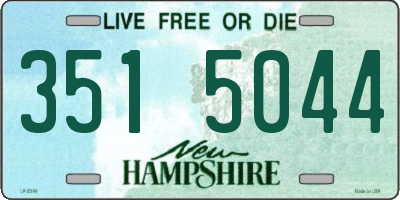 NH license plate 3515044