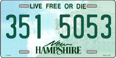 NH license plate 3515053
