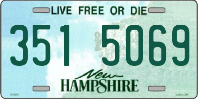 NH license plate 3515069