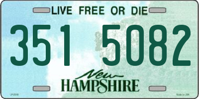 NH license plate 3515082