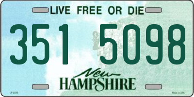 NH license plate 3515098