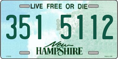 NH license plate 3515112
