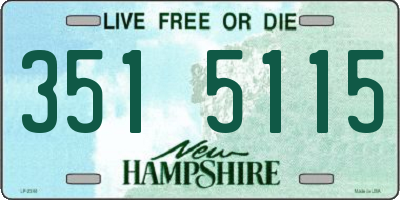 NH license plate 3515115
