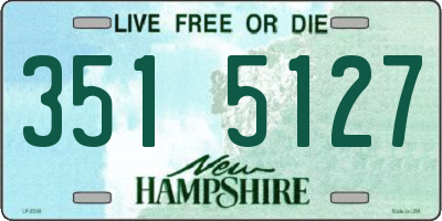 NH license plate 3515127
