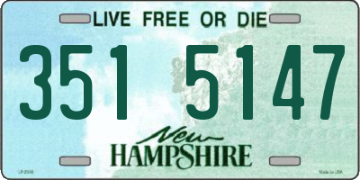 NH license plate 3515147