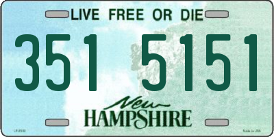 NH license plate 3515151