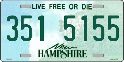 NH license plate 3515155