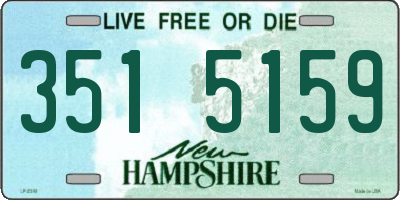 NH license plate 3515159