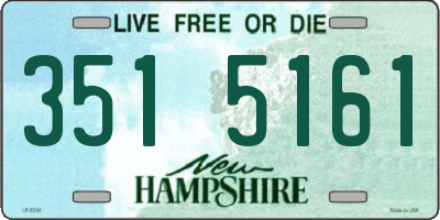 NH license plate 3515161