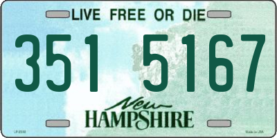 NH license plate 3515167