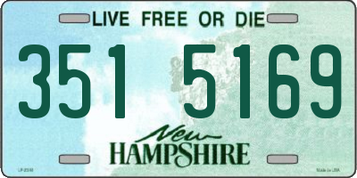 NH license plate 3515169