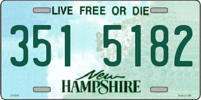NH license plate 3515182