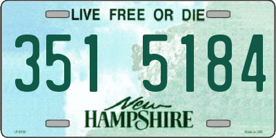 NH license plate 3515184