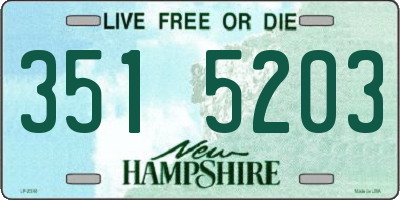 NH license plate 3515203