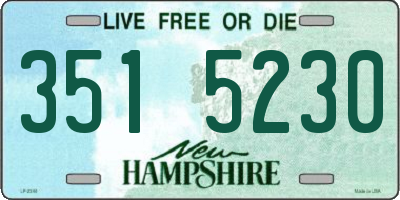 NH license plate 3515230