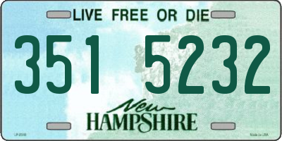 NH license plate 3515232