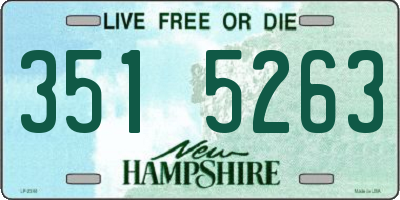 NH license plate 3515263