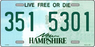 NH license plate 3515301