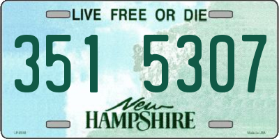 NH license plate 3515307
