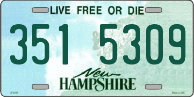 NH license plate 3515309