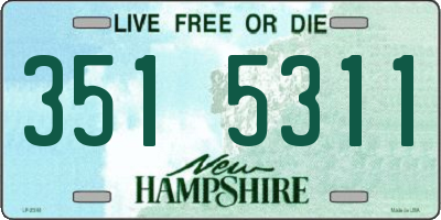 NH license plate 3515311