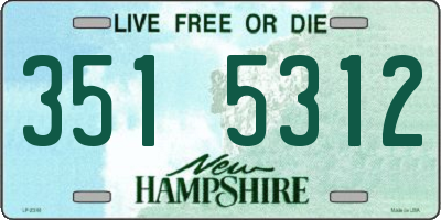 NH license plate 3515312