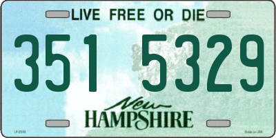 NH license plate 3515329