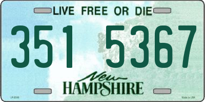 NH license plate 3515367