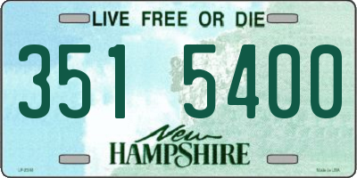 NH license plate 3515400