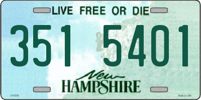 NH license plate 3515401
