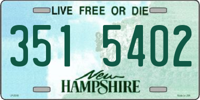 NH license plate 3515402