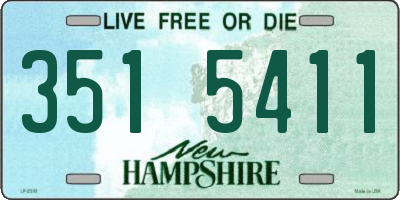 NH license plate 3515411