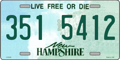 NH license plate 3515412