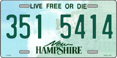 NH license plate 3515414
