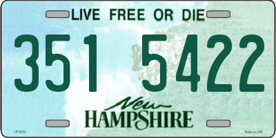 NH license plate 3515422