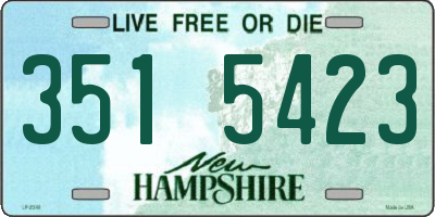 NH license plate 3515423