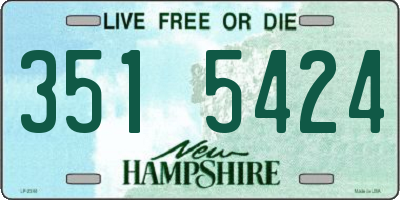 NH license plate 3515424