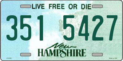 NH license plate 3515427